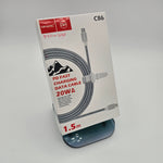 Load image into Gallery viewer, QIHANG C86 USB-C auf Lightning Kabel 1,5 m – PD Schnellladekabel 20W – Datenkabel
